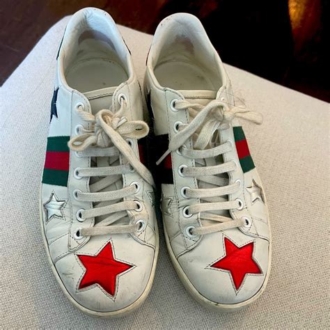 gucci ace star sneakers replica|bloomingdale's gucci sneakers.